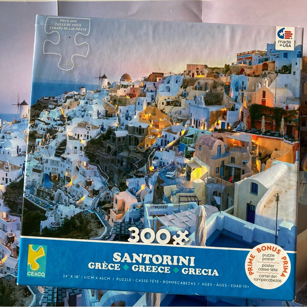 300 Piece Jigsaw Puzzle Greece Santorini